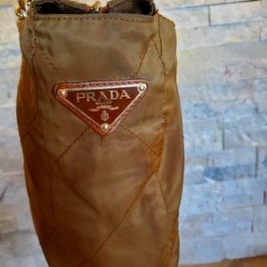 Prada nylon quilted tote bag